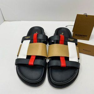 Burberry Womens Colorblock Leather 